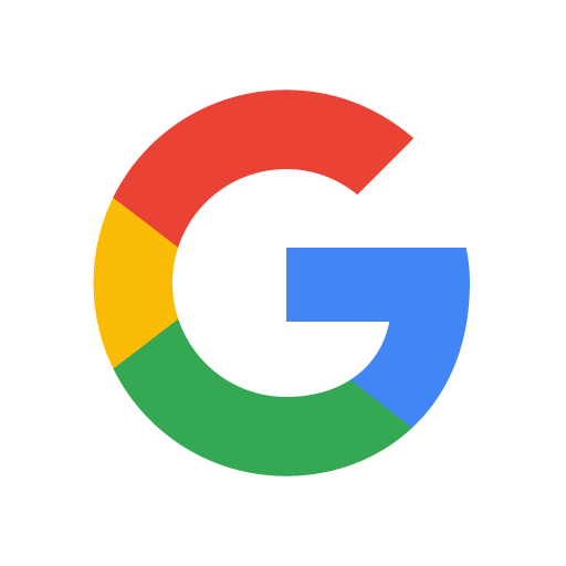 Google logo featuring a multicolored capital letter